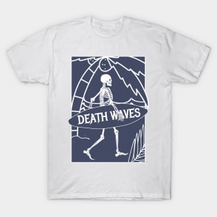 Death waves Skeleton Surfer Artwork for summer T-Shirt